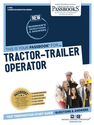 cover image of Tractor-Trailer Operator